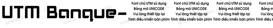UTM Banque字体转换